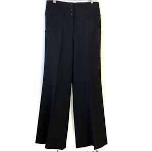 Bill Blass New York High Rise Wide Leg Black Pants